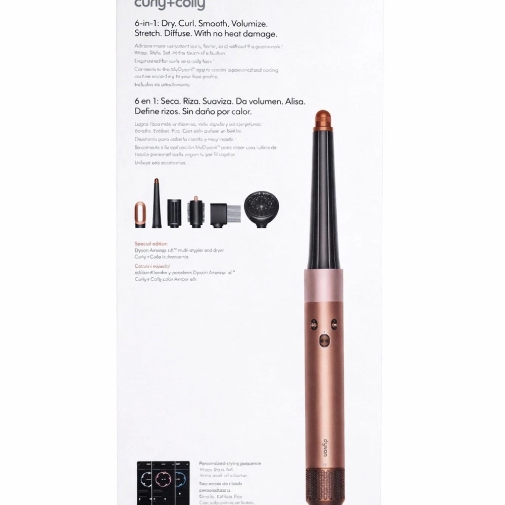 Dyson Airwrap i.d. Multi-Styler and Dryer Curly+Coily - Amber Silk - Brand New - Picture 2 of 4